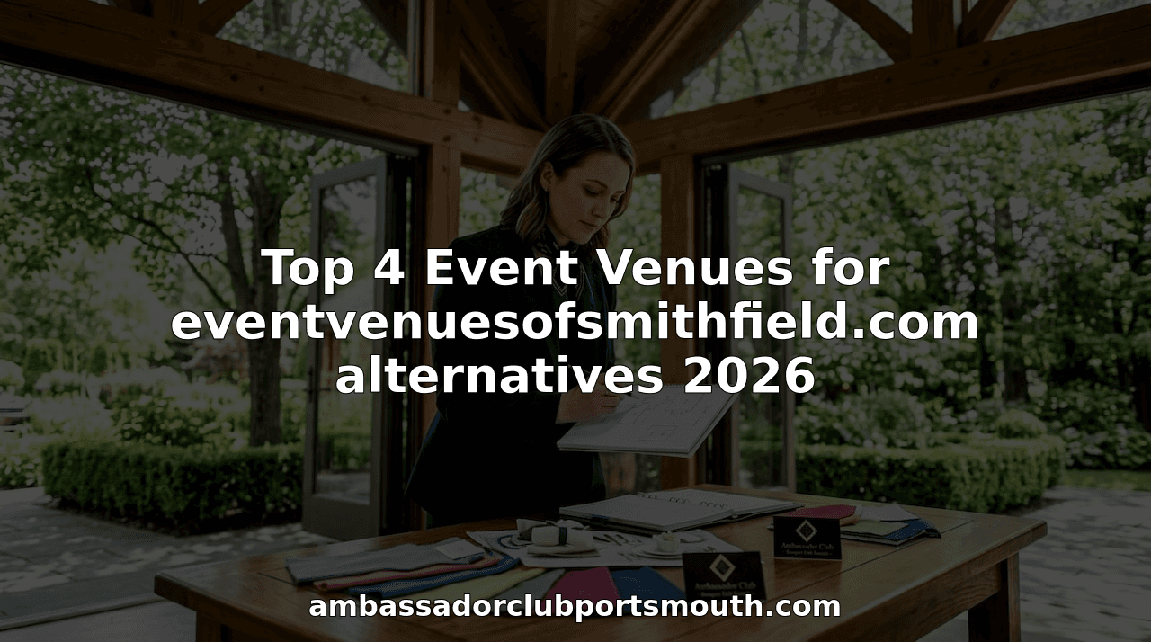 Top 4 Event Venues for eventvenuesofsmithfield.com alternatives 2026