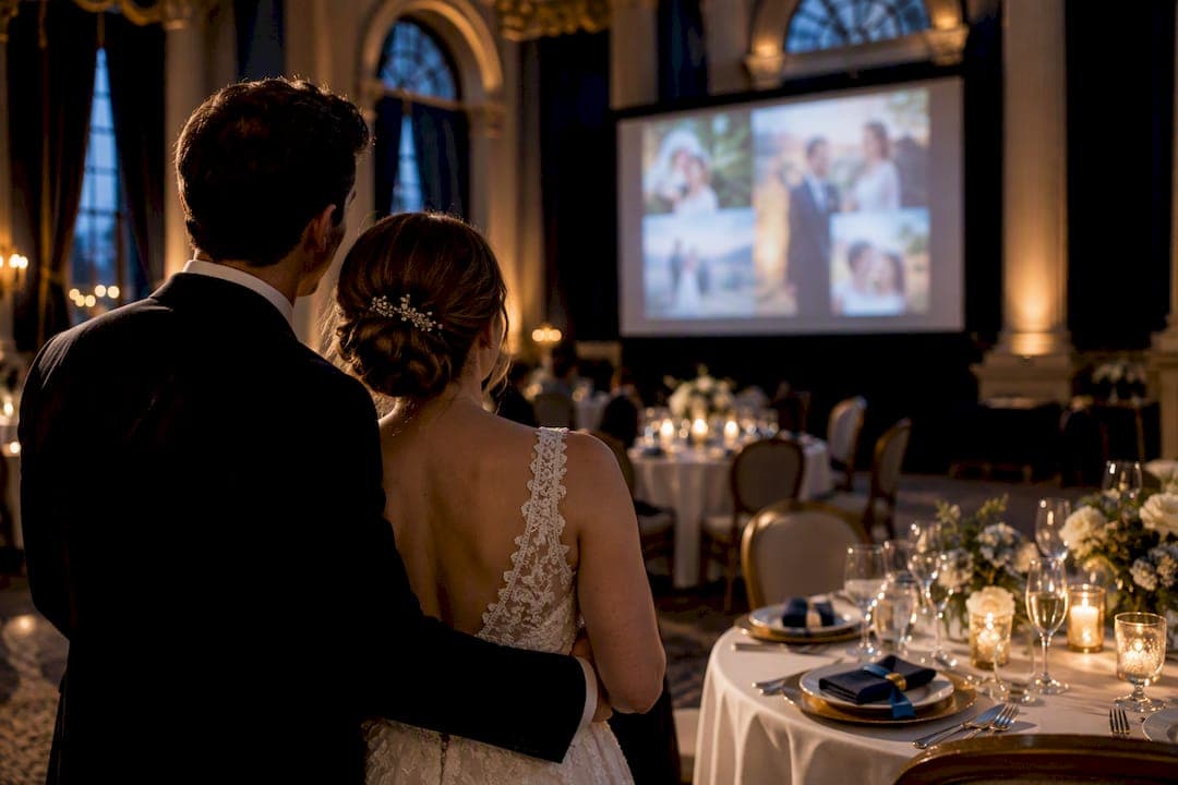 4 to 8 Minute Wedding Slideshow Etiquette: 40 to 80 Photos, AV Checklist